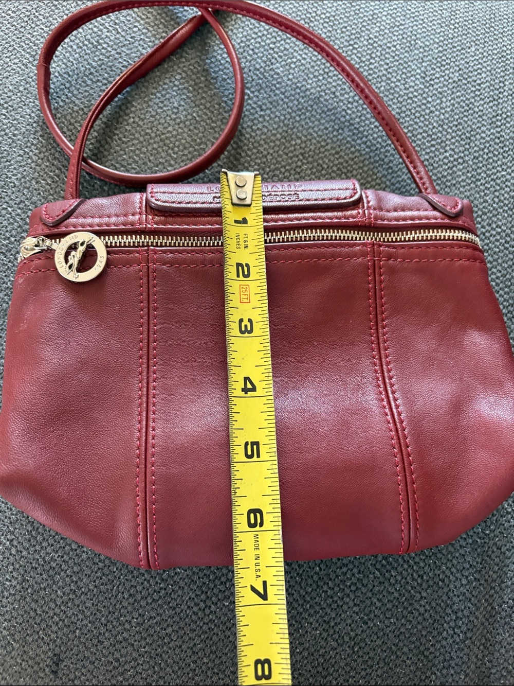 Preowned Longchamp leather purse - Picture 10 of 10